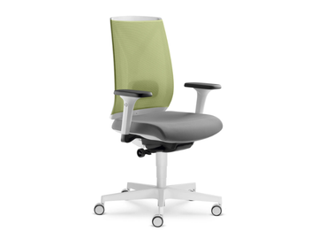 LEAF 504-SYA - Height-adjustable fabric office chair with armrests by LD Seating - view 2
